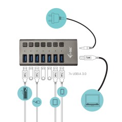 i-tec Usb 30 Charging Hub 7Port